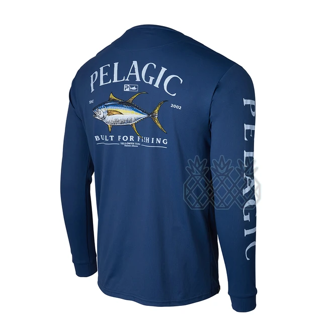 PELAGIC Fishing Shirt Summer Long Sleeve Shirt UPF50 Quick Dry Breathable  Fishing Clothes Sports Clothes Anti