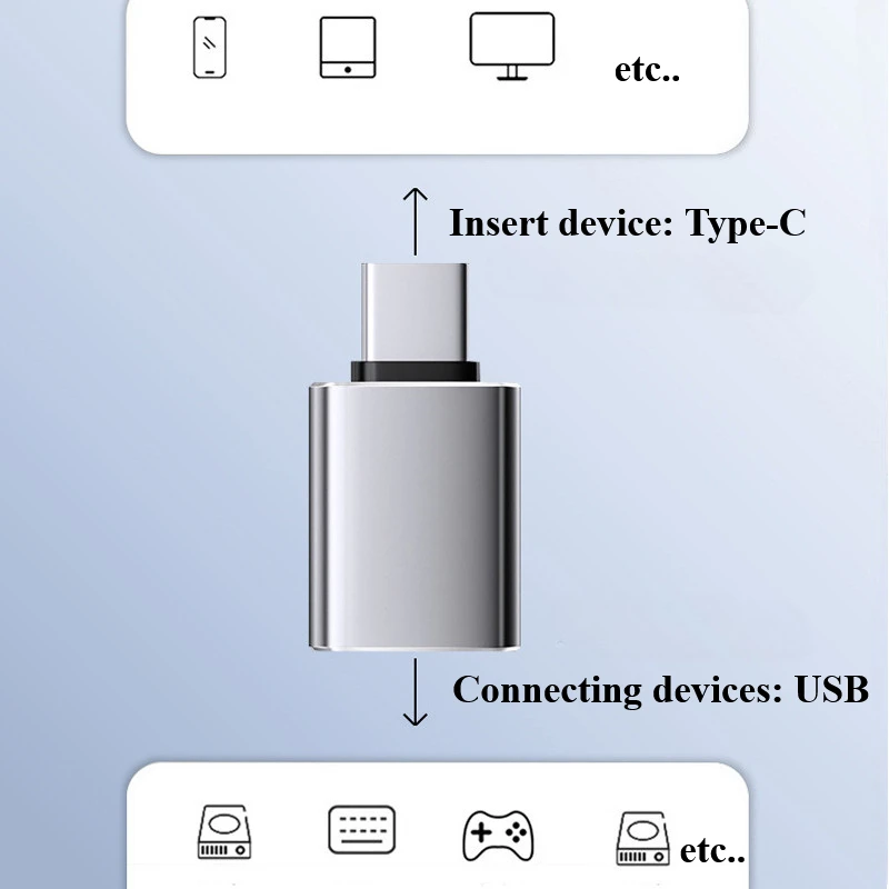 TypeC to USB Interface OTG Adapter Mobile Phone USB Converter