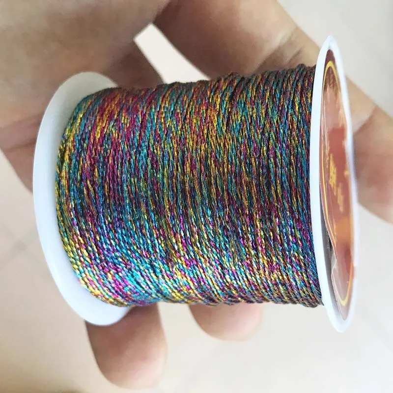Elegant Gold & Silver Nylon Thread