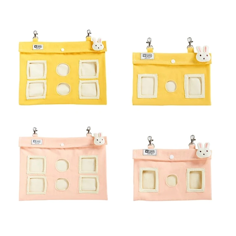 

Guinea Pigs Large Capacity Feeding Bags Printed Rabbit Hanging Feeder Chinchillas Food Organizers Cage Accessories