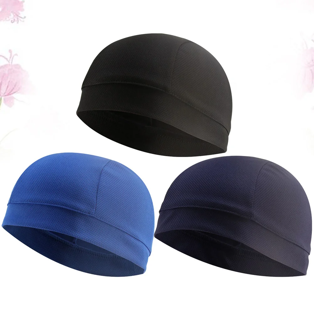

3 Pcs Quick Dry Liner Inner Cap DIY Sports Cover Cycling Linning Miss Hats