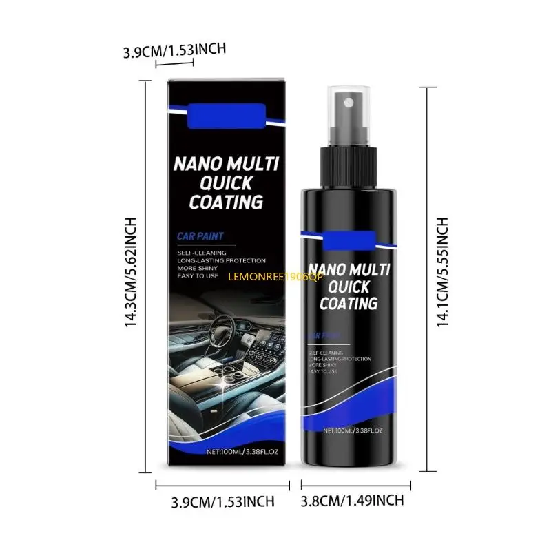 N80F Car Interior Cleaner with Fast Acting Formula 100ml Efficient Car Upholstery Cleaner Tool for Leather & Carpet