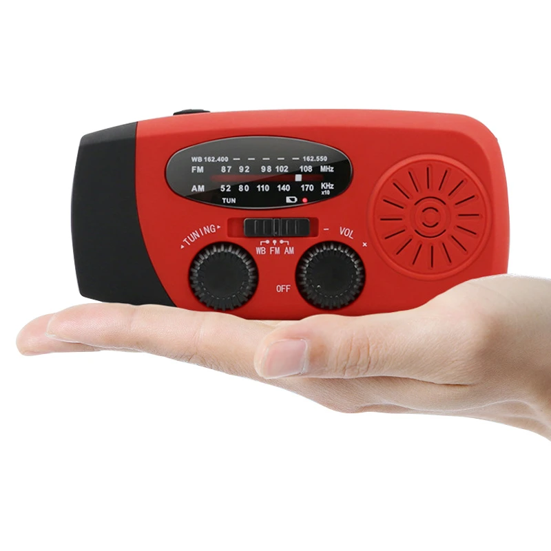 Banco de Energia Emergência Manivela Auto-alimentado fm Noaa Rádio Solar Tempo Lanterna Led Telefone Mão-rádio Cranked am - 7 Computers & Electronics