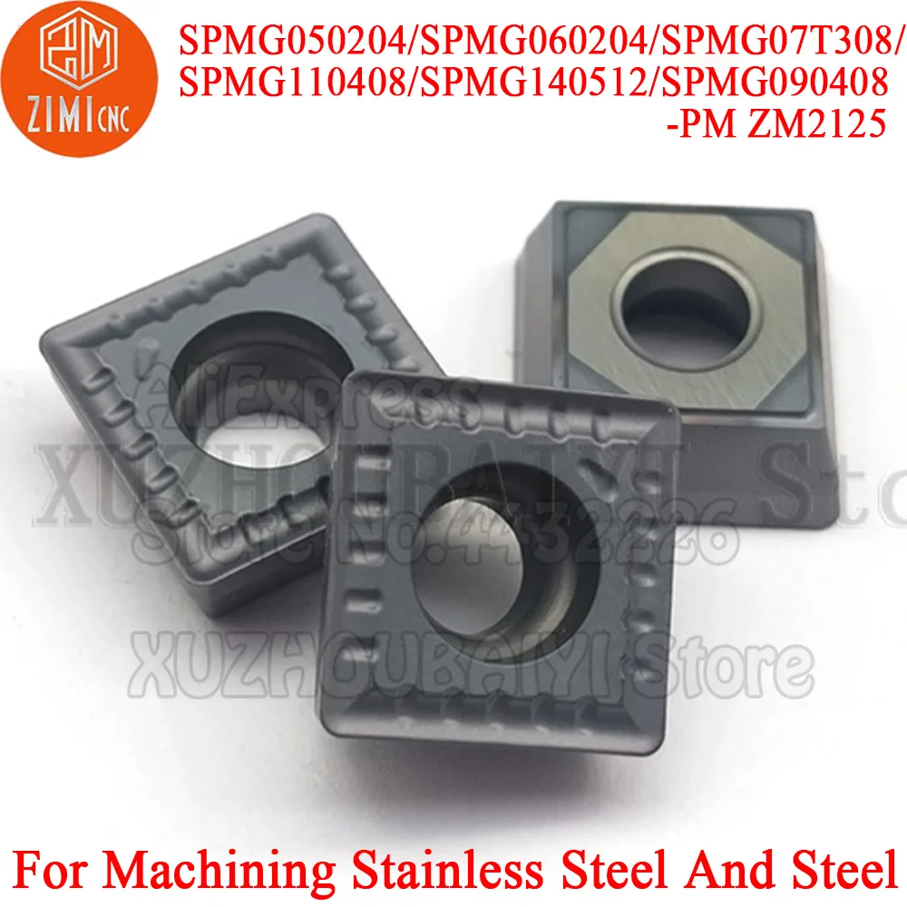 

10pcs SPMG050204 SPMG060204 SPMG07T308 SPMG110408 SPMG140512 SPMG090408 PM ZM2125 Carbide U drill Inserts square Turning Tools
