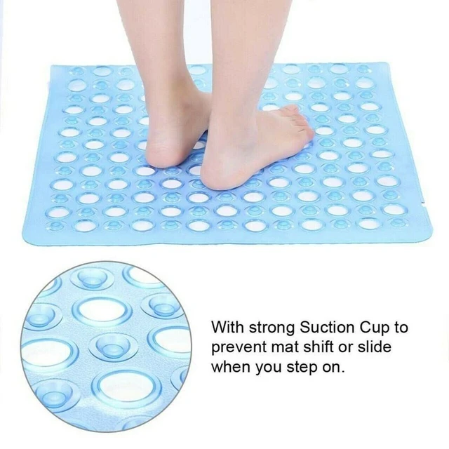 Bathroom Mat Anti-slip Sucker Round PVC Bath Mat with Drain Hole Silicone  Bathing Rugs Foot Massage Pad Bathtub Soft Shower Mat - AliExpress