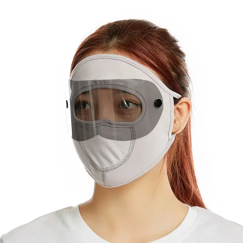 Windproof Anti Dust Face Mask Men Women's Motorcycle Riding Warm Ski Mask Polar Fleece Face Shield HD GOGGLES ANTI FOG Hood Caps