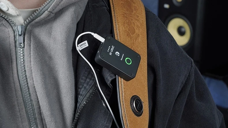 M-VAVE WP-9 2.4G Wireless System Earphone Monitor System Rechargeable Transmitter Receiver Mono Recording Function