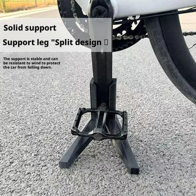 Bicycle Pedal Frame Portable Bike Parking Rack Stand Outdoor Highway Bike Side Stand Convenient Pedal Frame Bike Kickstand Parts 3