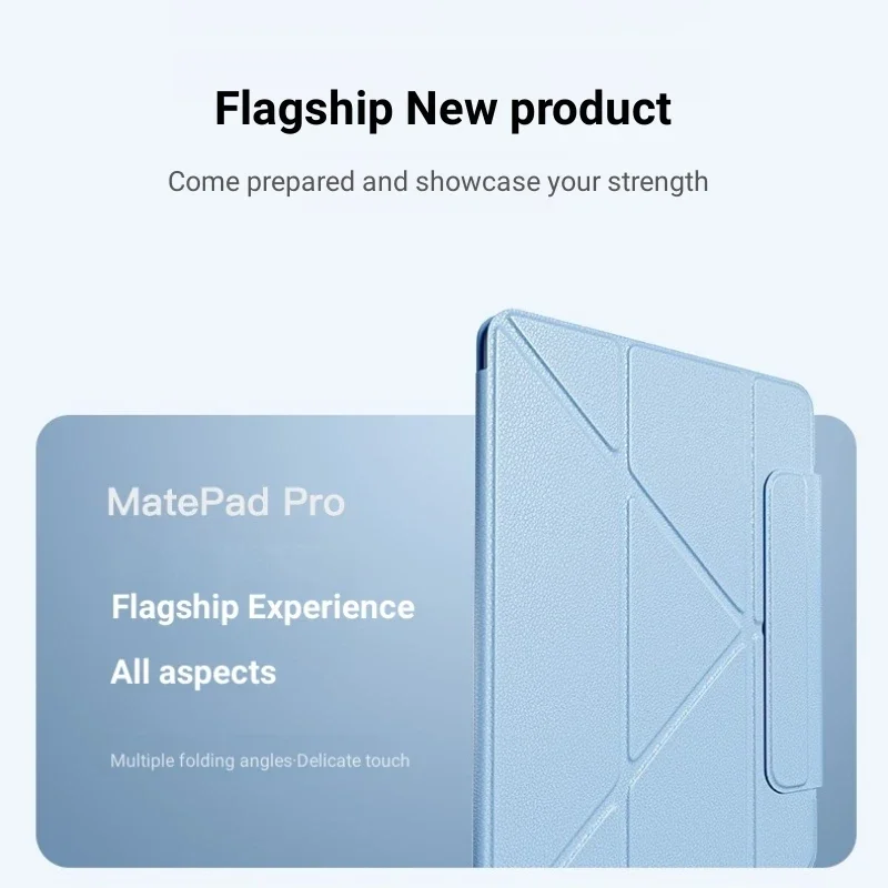 Premium Multi-Angle Folding Smart Flip PU Leather Tablet Cover