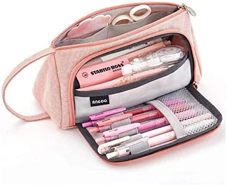 Big Capacity Pencil Case Pouch Pen Case Simple Stationery Bag