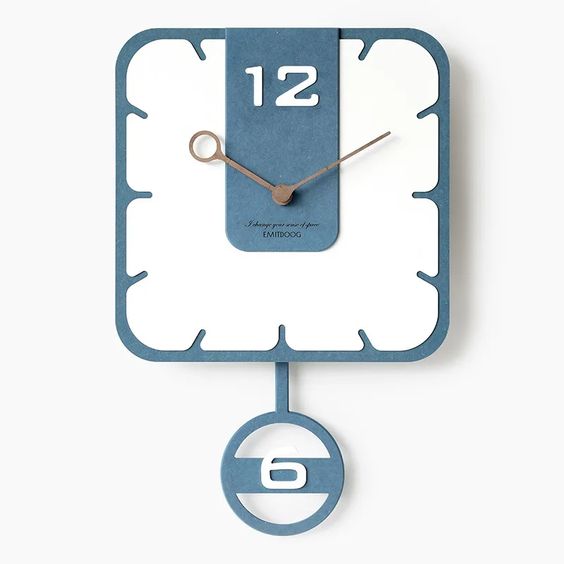 Rectangel Pendulum Wall Clock E  