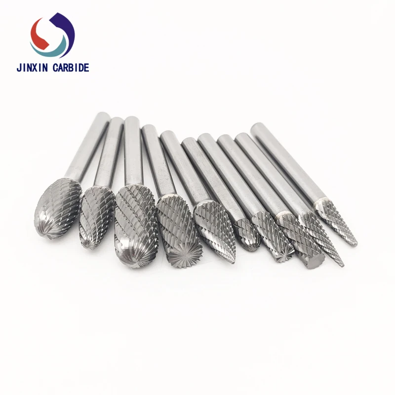 Factory Price High QualityTungsten Carbide Burr Long Shank 6mm 12mm Double Cut Carbide Rotary Burrs File 5