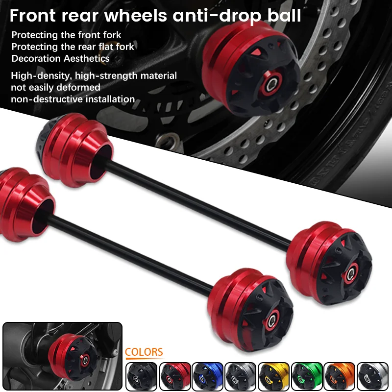 

2022 Falling Protection Pad Motorcycle Front Rear Axle Fork Wheel Crash Sliders Protector Cap For YAMAHA MT-10 FZ-10 MT10 mt-10