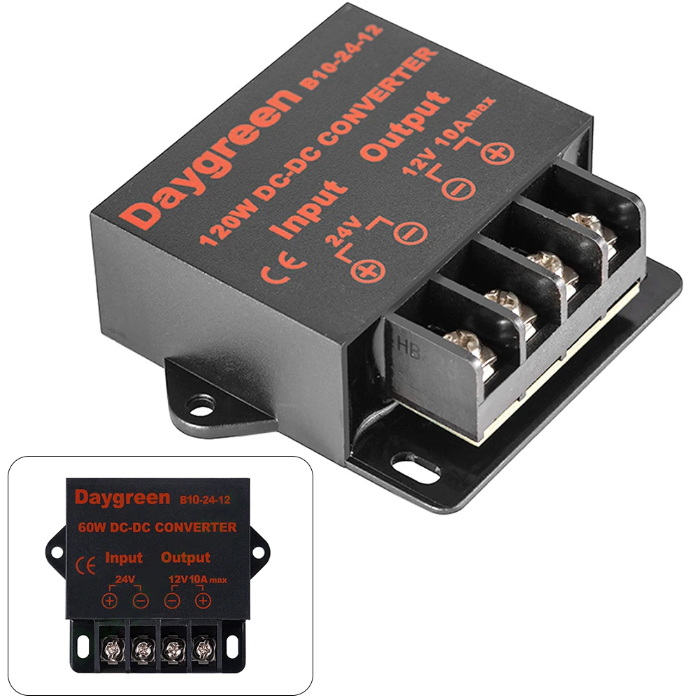 

Температурный преобразователь, регулятор напряжения 10 А 120 Вт, 1 шт., 95% B10-24-12 DC 12 В, отключенная Защита от перенапряжения