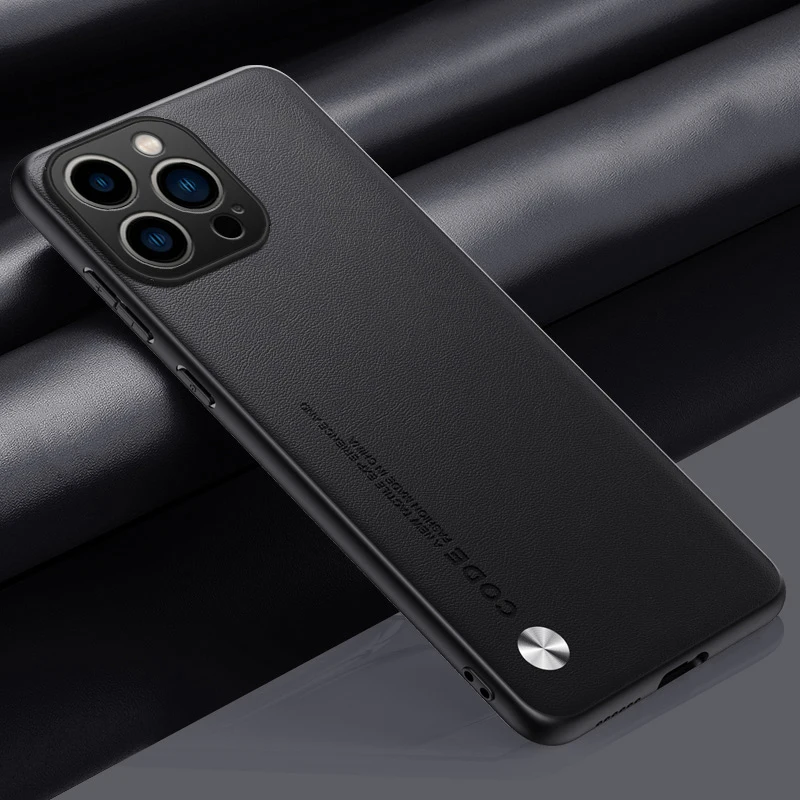 Elegant Ultrathin Leather Phone Case - Shockproof Soft Back Cover