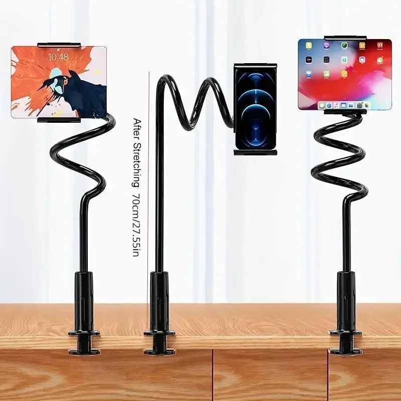 1pc 조정 가능한 휴대폰 태블릿 스탠드, 침대 옆 데스크탑 캔틸레버 브래킷, 아이패드용 라이브 스트리밍 노트북 홀더, 태블릿 스탠드, 노트북