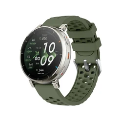Official Style Silicone Sports Watch Strap - Premium Breathable Design - Active 3premium (Military green)