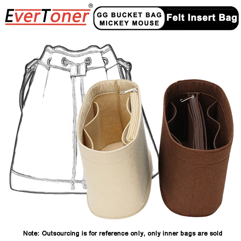 Bag Insert Organizer for LVv Bucket GM Monogram Designer Bag,Round Bags  Inner Liner Organization - AliExpress