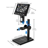 LCD Digital Coin Microscope 4.3 inch 50X-1000X Magnification Zoom USB Microscope 8 Adjustable LED Light Video Camera Microscope 4