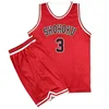 2PCS Red Wearable Basketball Jersey Sets Unisex Short Summer Casual Sports Sleeveless Jersey Hisashi Mitsui Shirts Uniforms 3