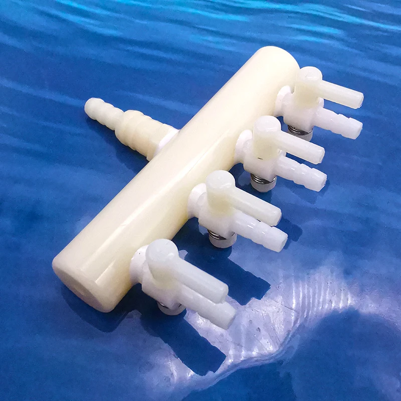 Aquarium Air Pump Plastic 2 3 4 5 6 Way Aquarium Air Splitter Valve Fish Tank Air Pump Flow Splitter Distributor Pump Valve Tap Control Switch