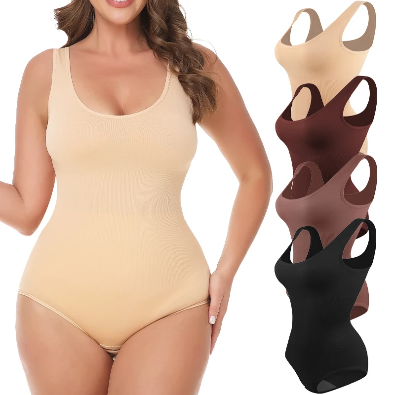 Generisch Damen Shapewear Bodysuit – Nahtlose Bauch- & Taillenformung Mit Integriertem BH