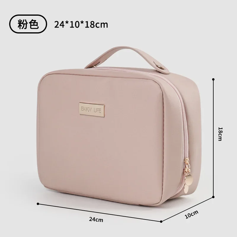 Borsa da Viaggio per Cosmetici da Donna, Grande Capacità, Organizer per Articoli da Toilette, Custodia Portatile per Trucchi, Pochette Impermeabile per Makeup - immagine 6
