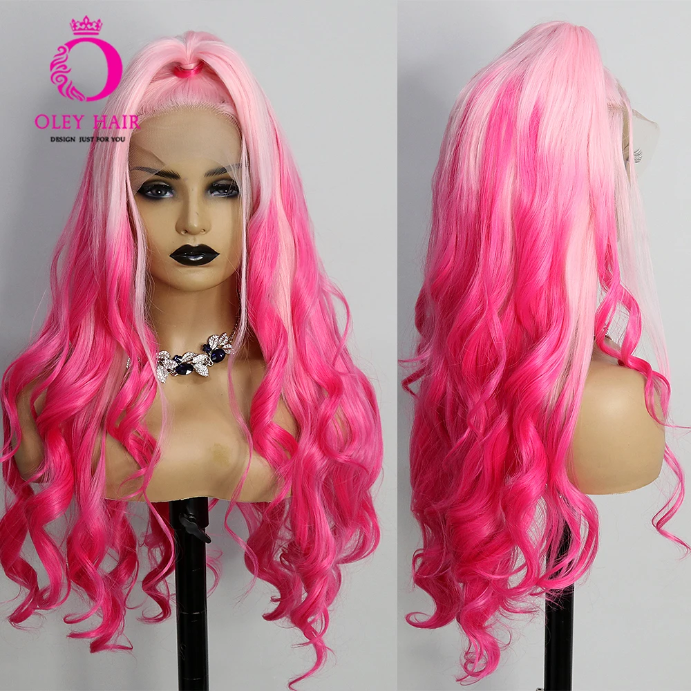 ombre-colore-rosa-30-pollici-onda-del-corpo-sintetica-13x4-pizzo-anteriore-resistente-al-calore-prepizzicato-drag-queen-parrucche-cospaly-per-le-donne-nere