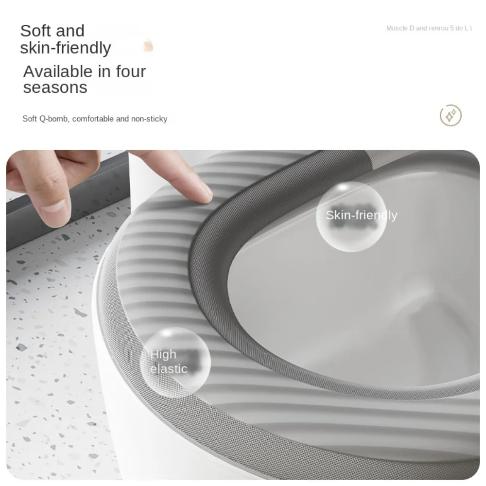 Waterproof Soft Clean Portable Moisture-proof Comfortable Toilet Trap Handle Design Washable Toilet Cushion