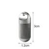 Portable Tiny Pill Organizer for Travel Purse Pocket,Titanium Pill Case Waterproof Pill Container with Stainless steel keychain 3