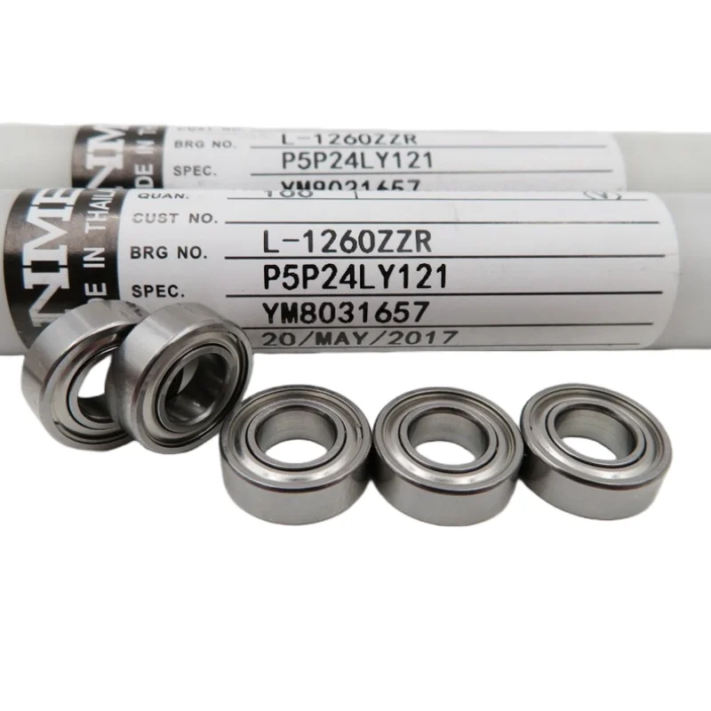 50pcs Minebea NMB bearing L-1260ZZ 6*12*4mm MR126ZZ precision miniature ball bearings 1260 MR126 MR126Z 6x12x4 mm miniature ball bearings bicycle ball bearing