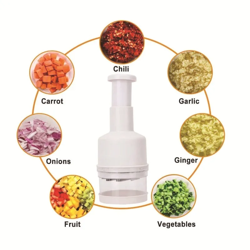 Multi-function Manual Onion Chopper Garlic Crusher Pressing Food Cutter Vegetable Slicer Peeler Mincer Kitchen Tools Durable New