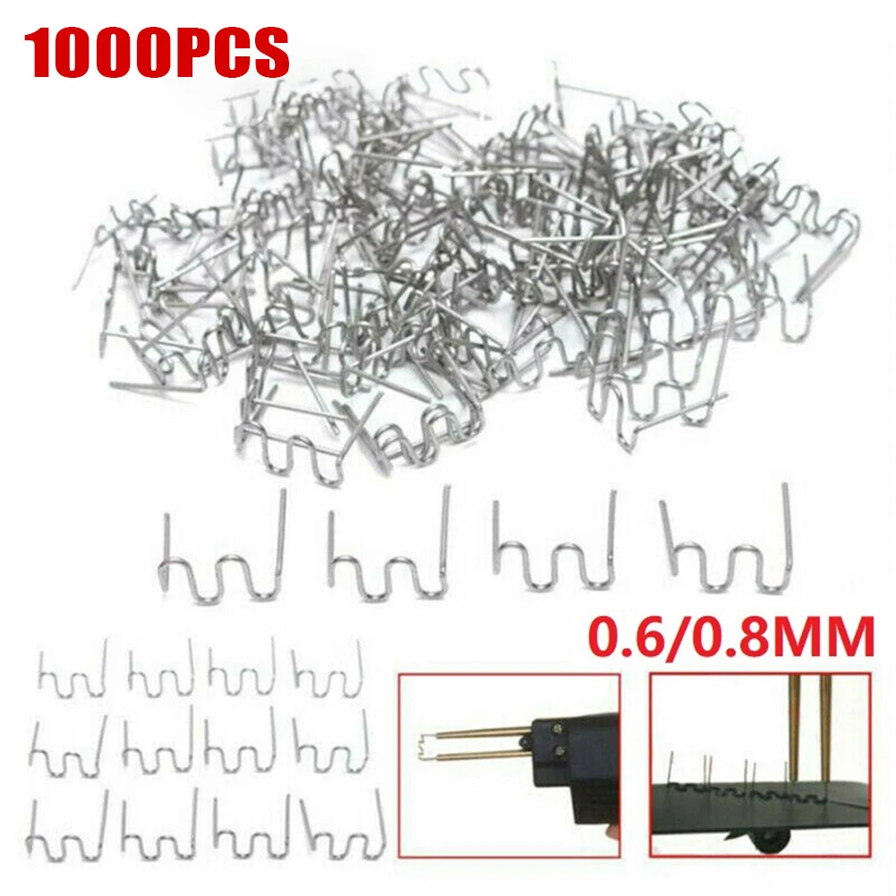 welding torch types 1000 Pcs S Wave Hot Staples For Car Bumper Bodywork Plastic Stapler 0.6/0.8mm Welding Soldering Supplies miller infinity welding helmet