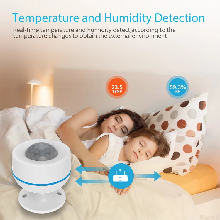 NEO Coolcam Z-Wave Plus 700series PIR Motion Detector With Temperature Humidity