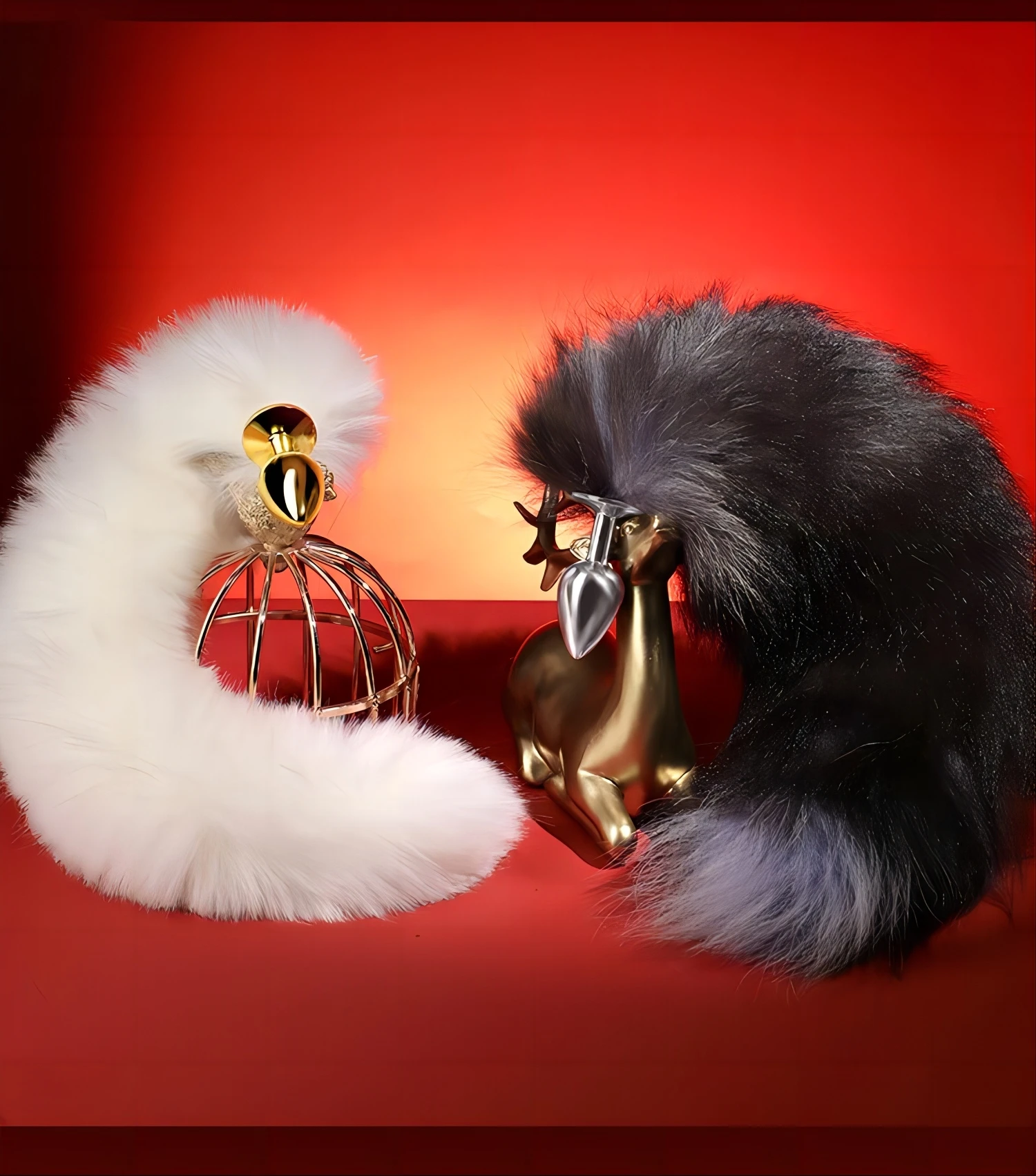 Sexy Fox Tail Ženski izdelek za odrasle Moške zadnjice iz nerjavečega jekla Analni čep Cosplay Seks igrače za par_voghion.com