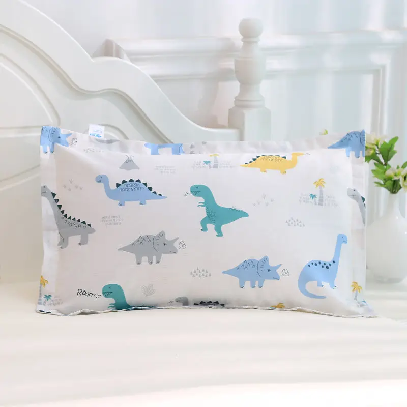 High-value Child Cartoon Print Pattern Cotton Pillowcase Kindergarten Baby Nap Pillowcase Soft Skin-friendly Newborn