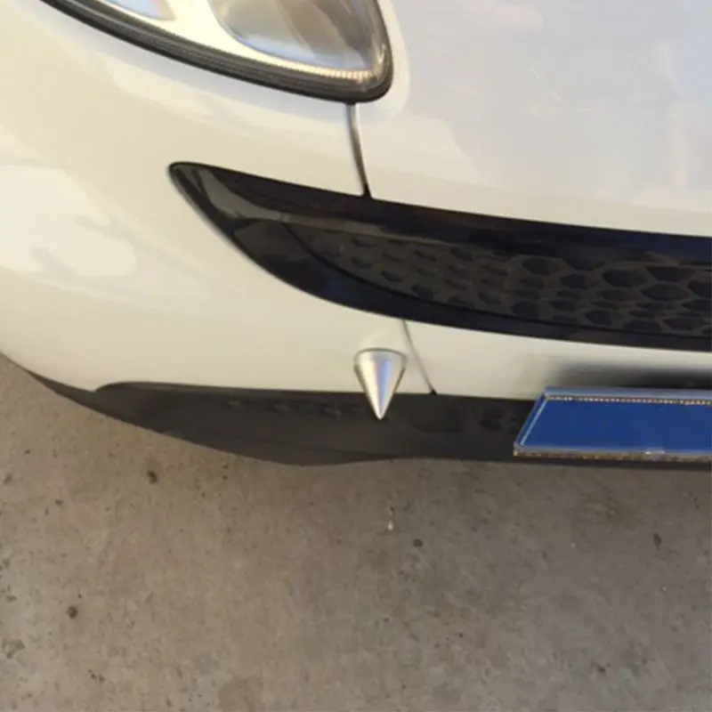 1Pc Sharp Head Car Bumper Spike Guard Protector Car Anti-collision Tail Cone for Benz SMART Fortwo W 451 W451 M77