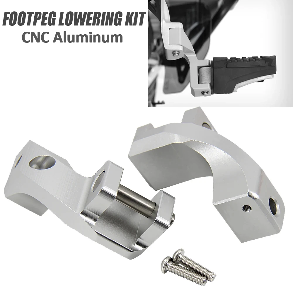 Motorcycle Foot peg Passenger Footpeg Lowering Kit For BMW R1200GS LC 2013 to 2017 2018 R 1200 GS LC ADV 2014 to 2018 R1200GS LC