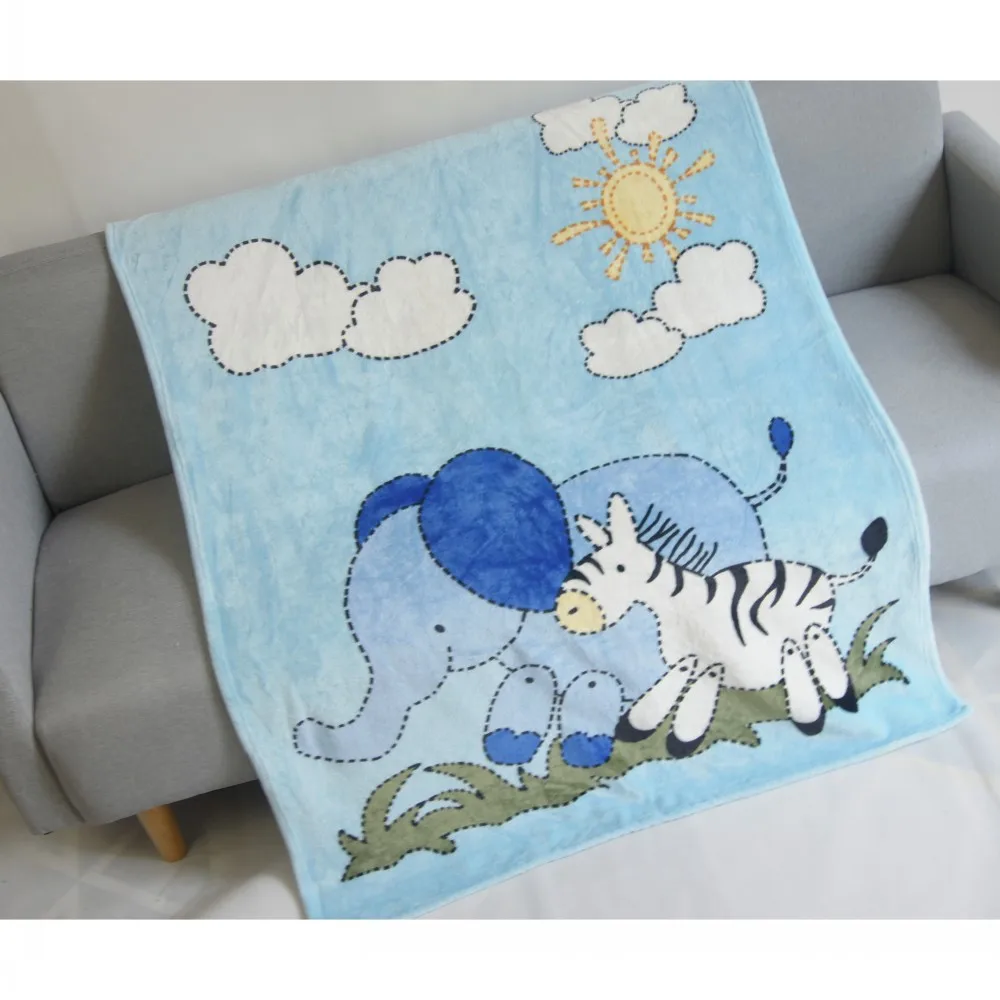 

Anime Cute Elephant Zebra Baby Blanket Throw Plane Sofa Cartoon Super Soft Blankets for Kids Gift 100x130cm