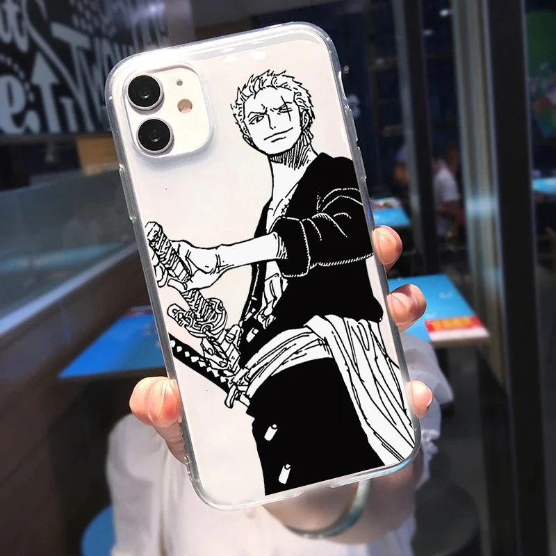 iphone 13 pro max wallet case Japan Anime One Piece Cartoon Luffy Phone Case For iPhone 13 12 11 Pro X XS Max Mini 7 8 Plus SE 2020 2022 XR Transparent Cover best case for iphone 13 pro max