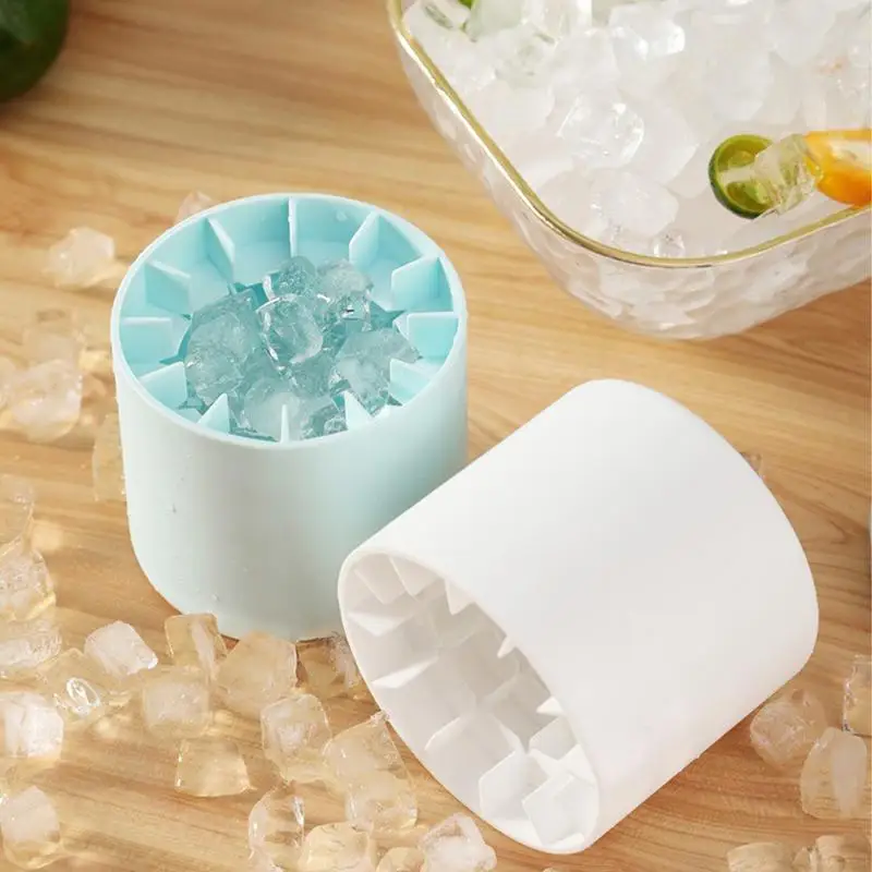 Ice Bucket Cup Mold Ice Cubes Tray Food Grade Quickly Freeze Silicone
