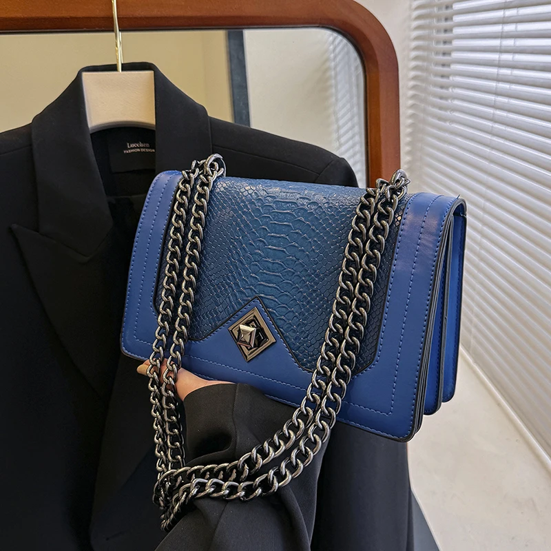 حقيبة كتف جلدية للنساء ، محفظة سلسلة ، حقائب كروس...