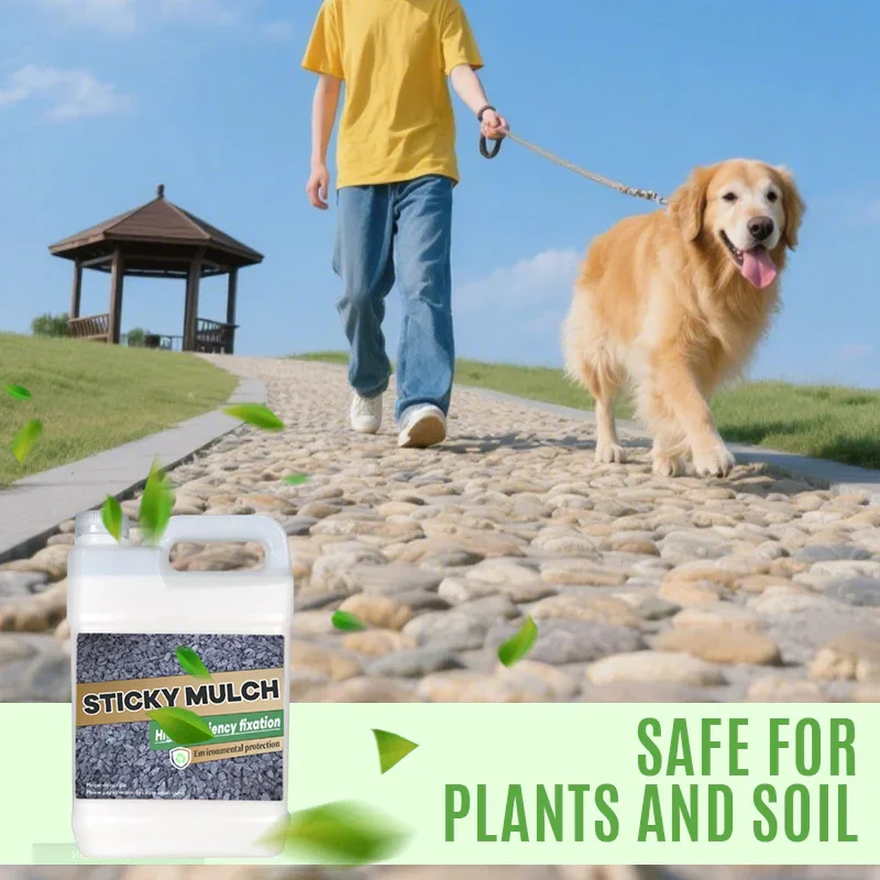 Rock Glue Landscaping Stone Glue Anti-Yellowing Sticky Ground Coverage Gravel Binder For Outdoor Yards Garden Patios Driveways