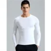 Men's Long Sleeved Sports T-Shirt With High Elasticity And Quick Drying Solid Color Long Sleeves Sportswear Dry Fit Rash guard 2