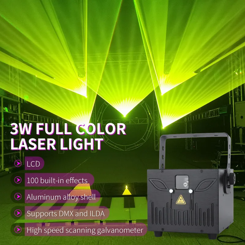 

Stage Animation Scanner Dj Laser Light ILDA DMX Animation Laser Lamp 2W 3W 5W 8W 10W RGB Flashing LED Beam Disco Party Lighting