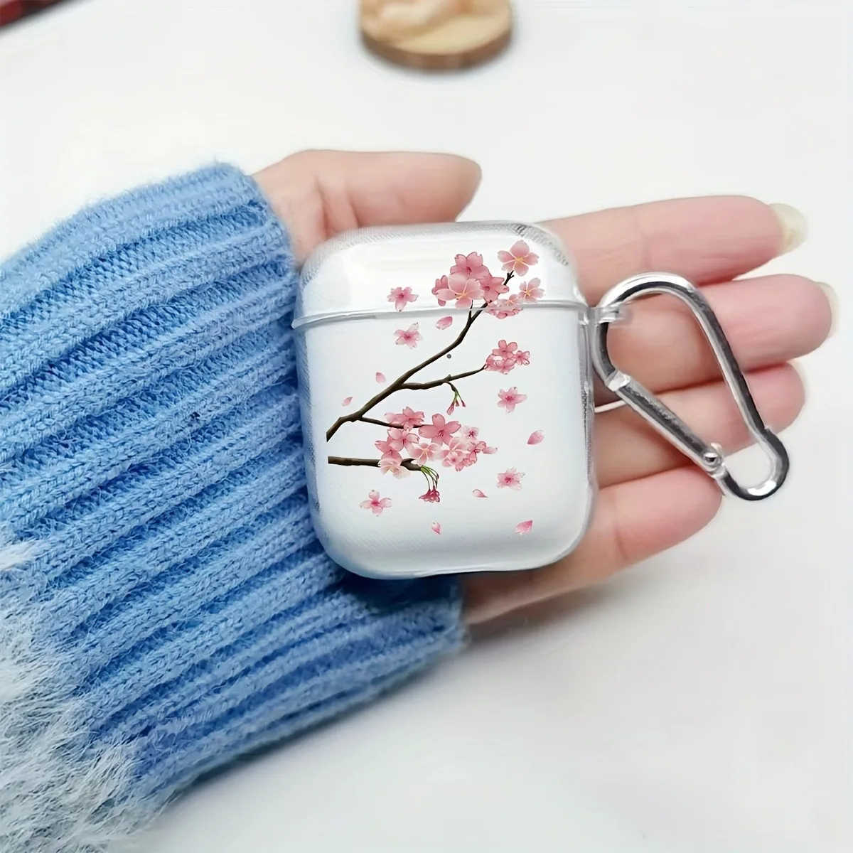 Clear Soft Protective AirPods Case with Keychain