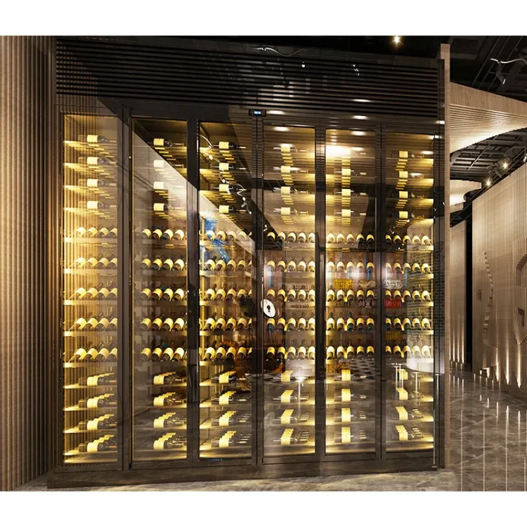 Display Cabinet Glass Glass Fiber Copper Telephone Cconnection Cabinet Modern for Gust Room