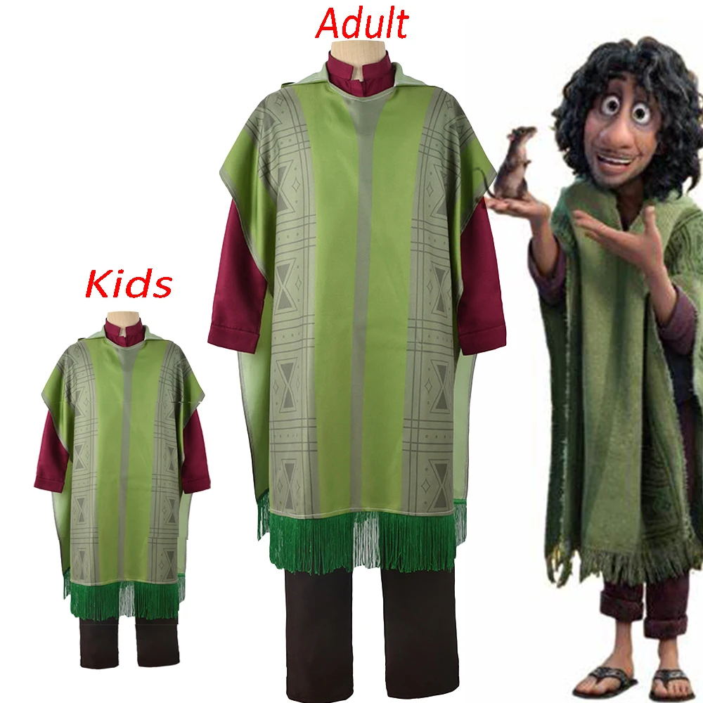 

Encanto Bruno Madrigal Cosplay Costume Man kids suit Fancy for Birthday Carnival High Quality Halloween Party