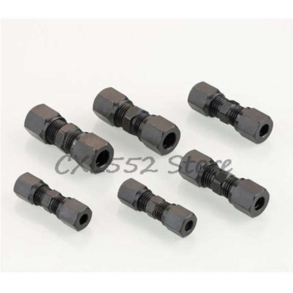 

1Pc 6 8 10 12 14 16 18 20 22 25 28mm Carbon Steel High-pressure Hydraulic Double End Ferrule Straight Connector