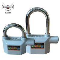 Falante เดซิเบลสูงกุญแจปลุกไซเรน Anti-Theft กันน้ําสีดําเงินยาวสําหรับจักรยานรถจักรยานยนต์ประตู 3 ปุ่มทองเหลือง 3